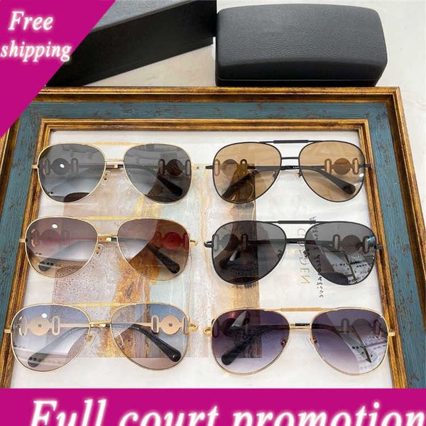 

designer sunglasses ve family new fashion toad frame double beam sunglasses star same ve2249, White;black