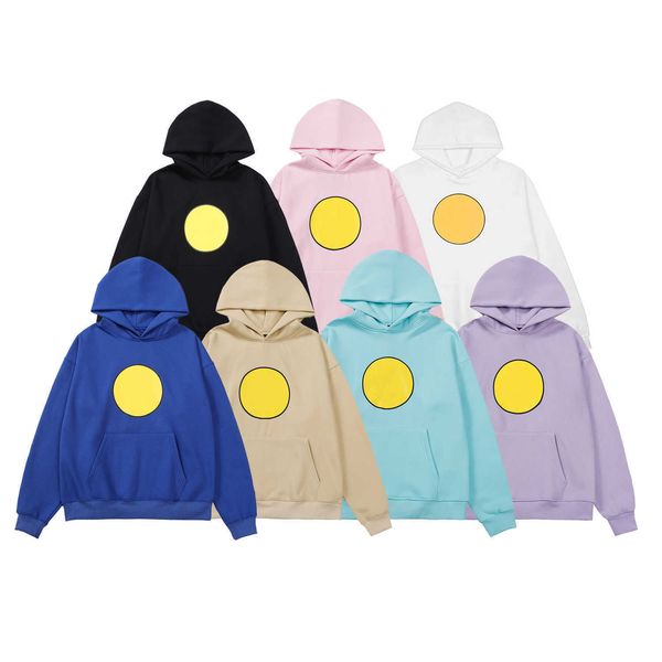 

smile ins hooded hoodies sweatshirt designer mens womens fashion hoodie streetwear pullover sweatshirts loose hoodeds clothing, Black