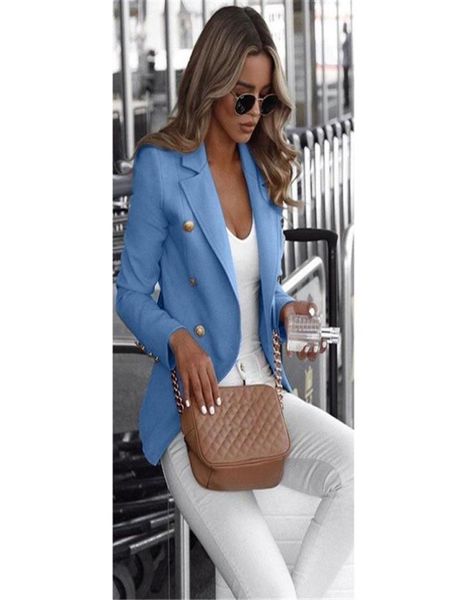 

women039s suits blazers women business coat blazer suit long sleeve slim jacket outwear plus size s5xl femme grande tai6893875, White;black