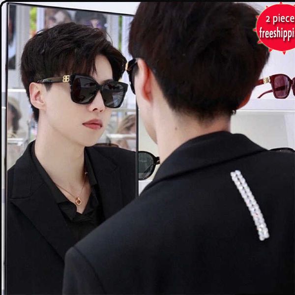

luxury fashion trends 60%off design sunglasses b family style ins of the same men's fashion paris brand box women bb0104 sunglasses uv4, White;black