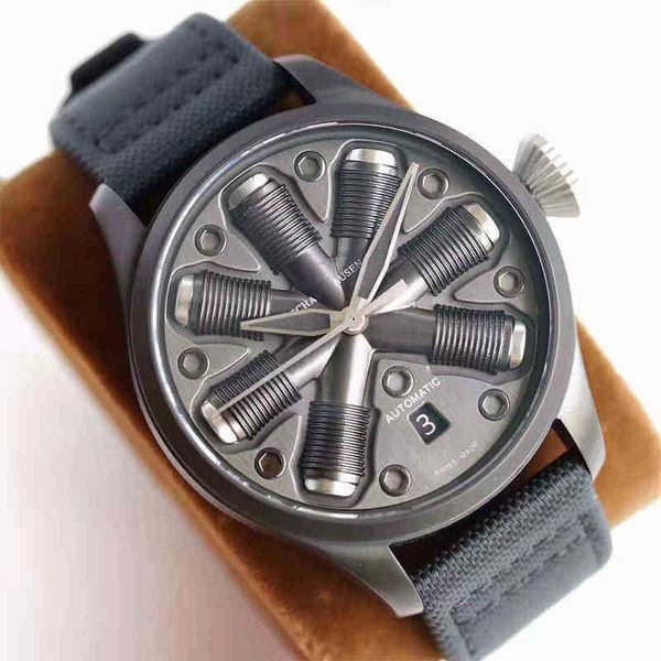 

mens watch designer watches movement watches automatic luxury paneraiss dial wanjia bronze pilot series men's fully automatic mechanica, Slivery;brown