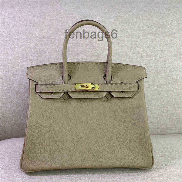 

bag birkins designer herme women's 2022 cowhide litchi pattern buckle platinum fashion large capacity hand burkin 3 pco7