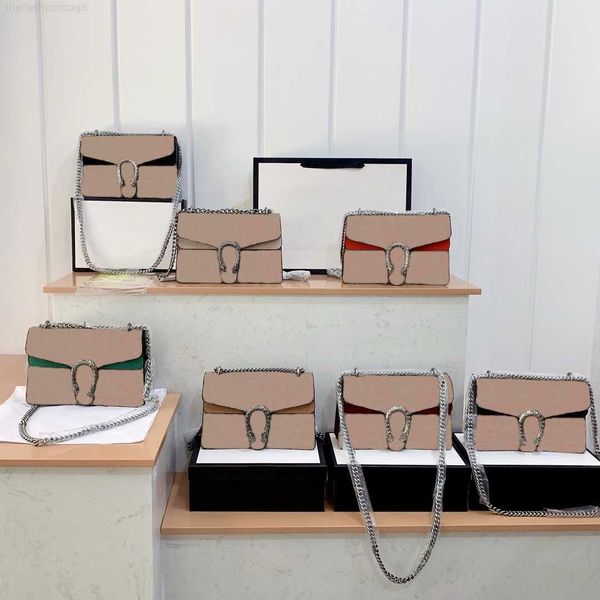 

luxury designers bags shoulder flap crossbody chain handbag wallets totes double letters tiger head chains hasp square purse camera clutch