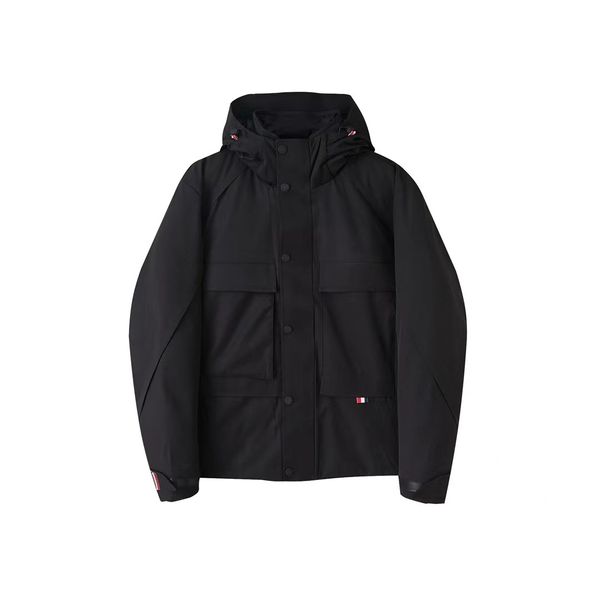 

black down hoodie men puffer jackets fanshion puffer jacket white women hooded warm and windproof outerwear thick coat couple models new clo