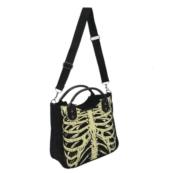 

evening bags luminous gothic skeleton bones skulls rock designer female casual women punk fashion handbag 221123