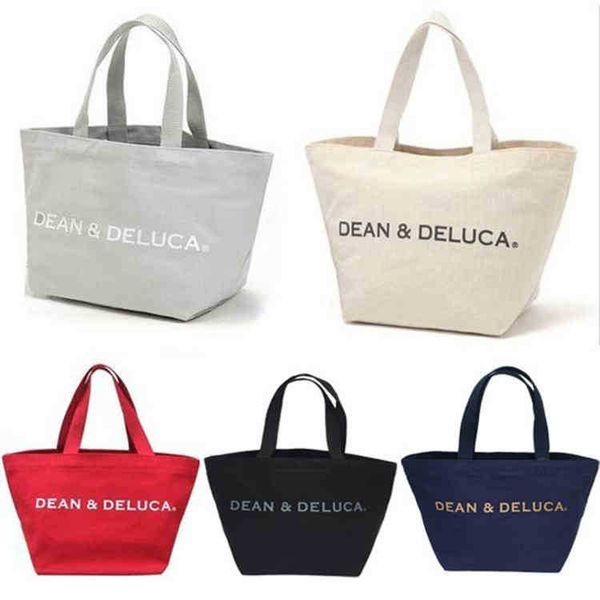 

dean deluca canvas shopping bag environmental friendly handbag storage bag women's handbag dd 220824