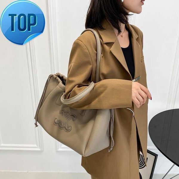 

women's designer bags 2023 new bag triumphal arch tote drawstring one shoulder handbag underarm large capacity child mother factory dir