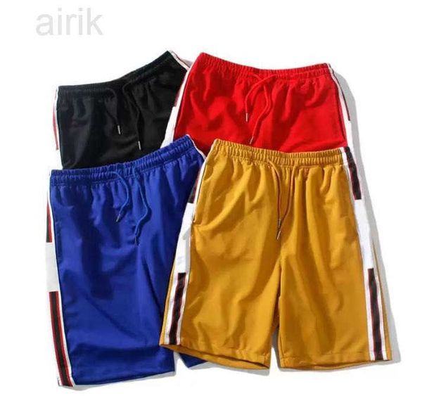 

mens designer summer shorts pants short pant mens beach knee length loose casual printed drawstring relaxed sweatpants, Black