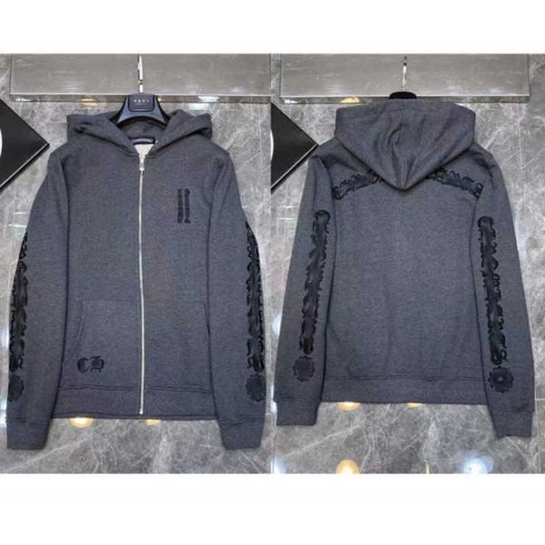 

luxury mens fashion sweatshirts ch designer hoodies zipper sanskrit graffiti hooded sweater cross pullover hoodie casual women coat sweatsh, Black