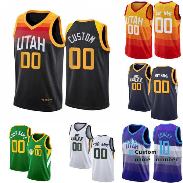 

75th custom mens women youth utah''jazz''bojan 44 bogdanovic udoka 20 azubuike 25 danuel house jr. 23 royce o'neale, Black;red