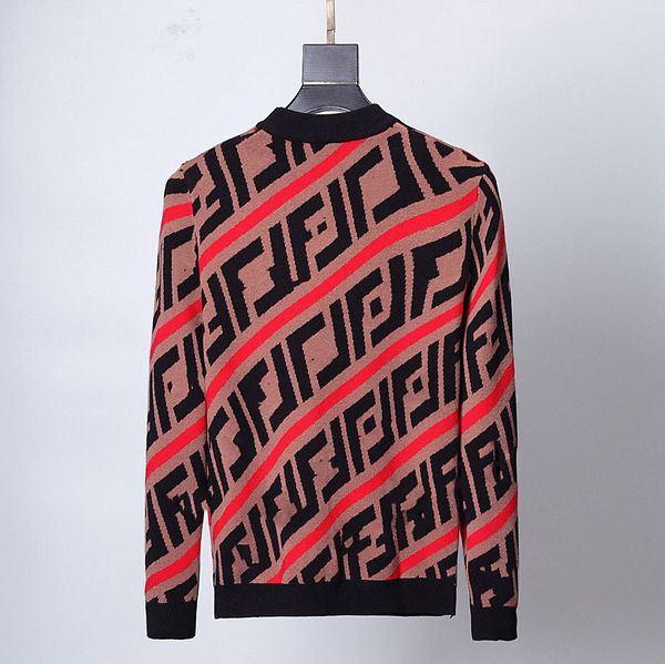 

designer men's sweater warm wool underwear pullover men's in autumn and winter embroidery knitwear clothesasian code - 3xl.11, White;black