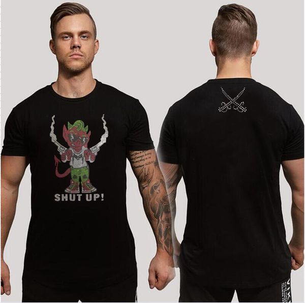 

new slim fit t shirt 2023 men tees handsome men streetwear, White;black