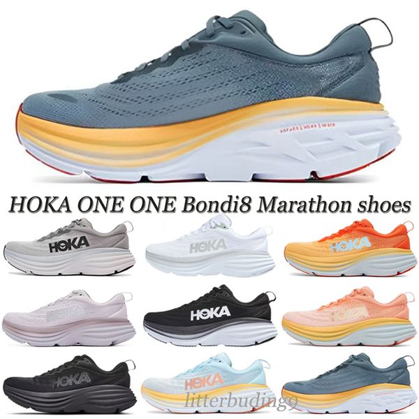 

mens women carbon x2 hoka running shoes one one bondi 8 sneakers designer lifestyle shock absorption sports trainers size 36-45