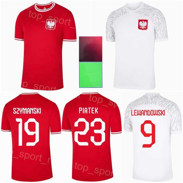 

national team poland soccer jersey lewandowski szczesny milik glik kiwior kaminski cash bereszynski zielinski krychowiak football shirt kits, Black;yellow