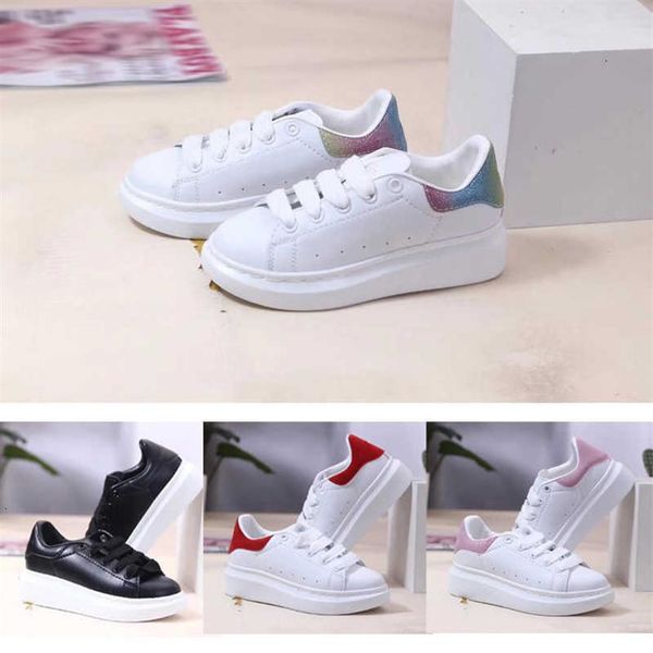 

2021 cut low classic casual trainer children boy girl kids skate sneaker fashion sport shoes size24-35263b, Black;red