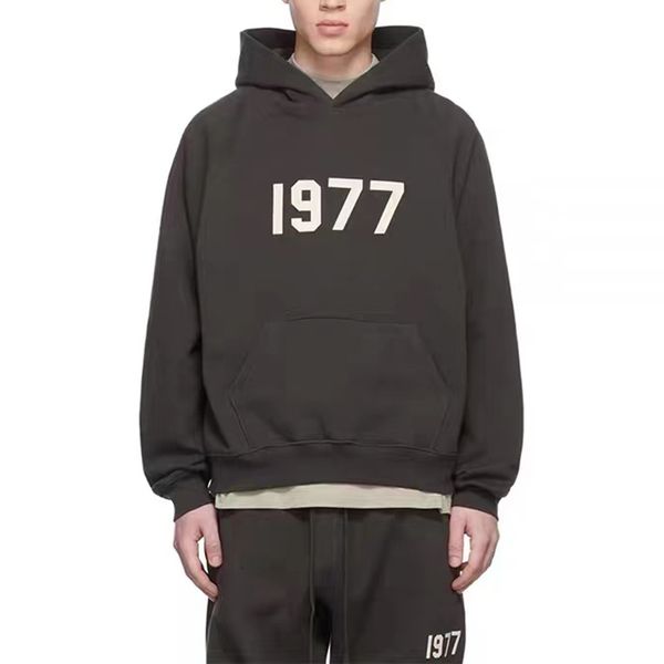 

men's hoodies sweatshirts hip hop retro fleece pullover for men and women digital flocking oversized loose hoody streetwear casual 2211, Black