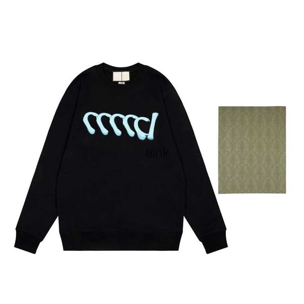 

new aop jacquard letter knitted sweater in autumn / winter 2023acquard knitting machine e custom jnlarged detail crew neck cotton rdw287, Black;brown