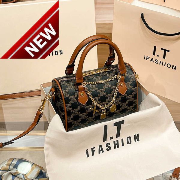 

women's designer bagstriumphal arch boston bag pillow 2023 fashion handbag old flower crossbody shoulder factory direct sales