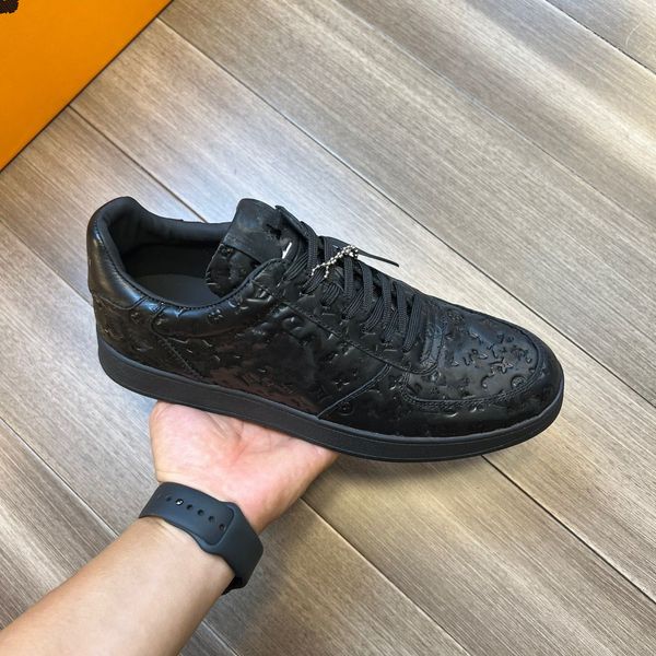 

luxury designer shoes spring and summer men's sports yellow embossing calfskin production size38-45, Red;white