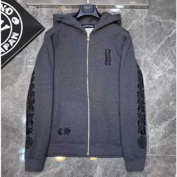 

fashion mens luxury sweatshirts ch designer hoodies zipper sanskrit graffiti hooded sweater cross pullover hoodie casual women coat sweatsh, Black