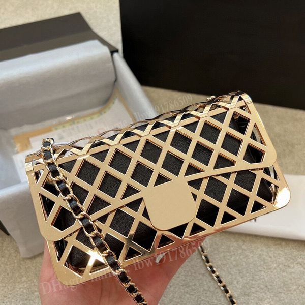 

r bags women chain box metal clad handbag shoulder bag crossbody lady simple versatile metals letter inner leather postman handbags style go