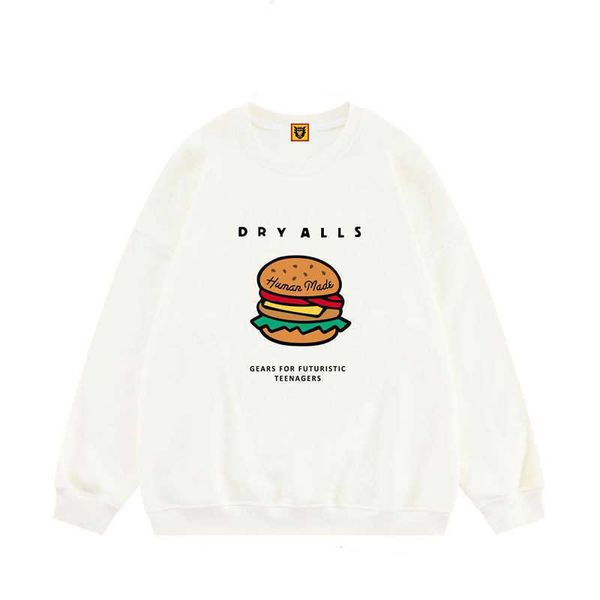 

designer luxury human make classic funny print crew neck sweater for men and women autumn thin couple made pullover long sleeve shirt top, Black
