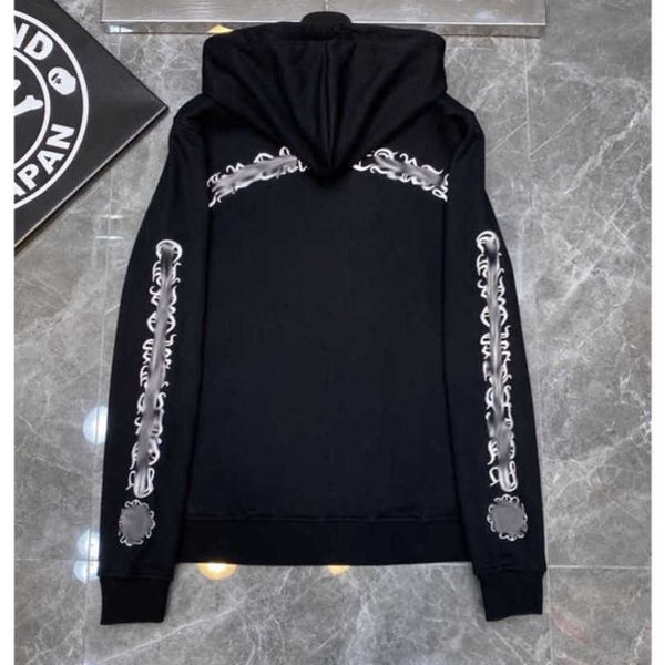 

luxury fashion mens sweatshirts ch designer hoodies zipper sanskrit graffiti hooded sweater cross pullover hoodie casual women coat sweatsh, Black;brown