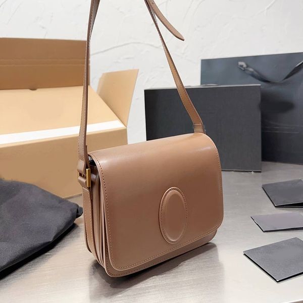 

new lou flap shoulder bag plain crossbody messenger bags genuine leather interior compartment pocket fashion letters women hand clutch walle