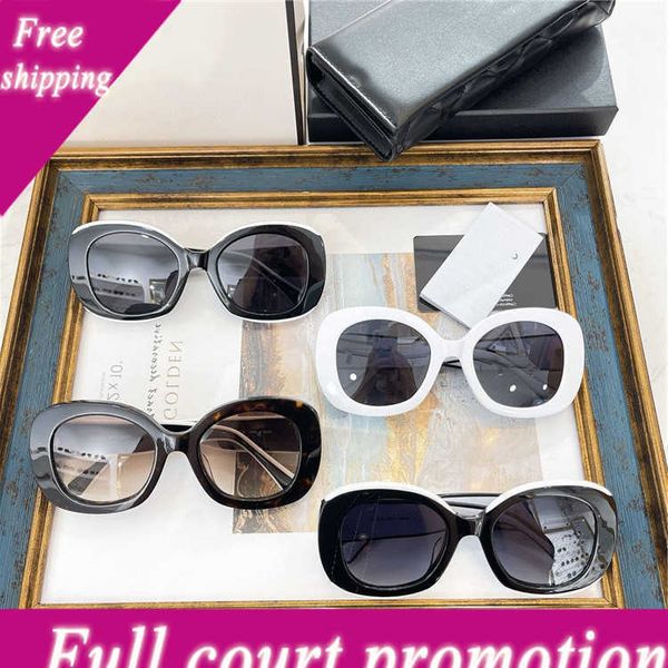 

designer sunglasses uv400 brands xiaoxiang new fashion hepburn sunglasses star same large frame ch71414 sun glasses for men, White;black