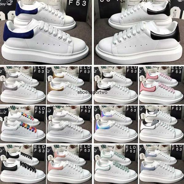 

casual shoes designers sneaker flat mens trainers reflective fashion leather velet platform men women, Black