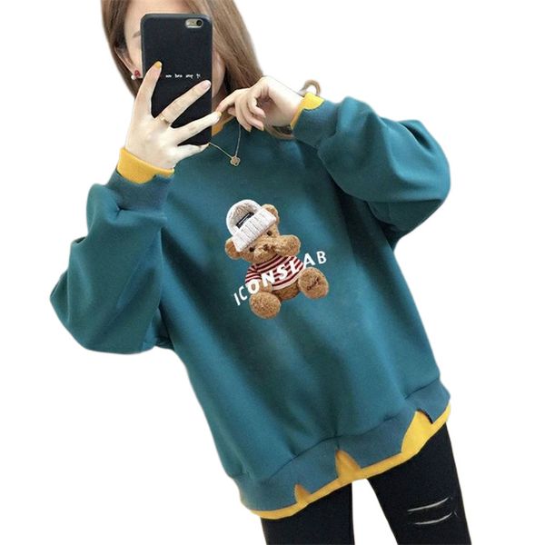 

women's sweaters warm soft and comfortable autumn/winter jumper european and american designers long sleeve round neck printed embroide, White;black