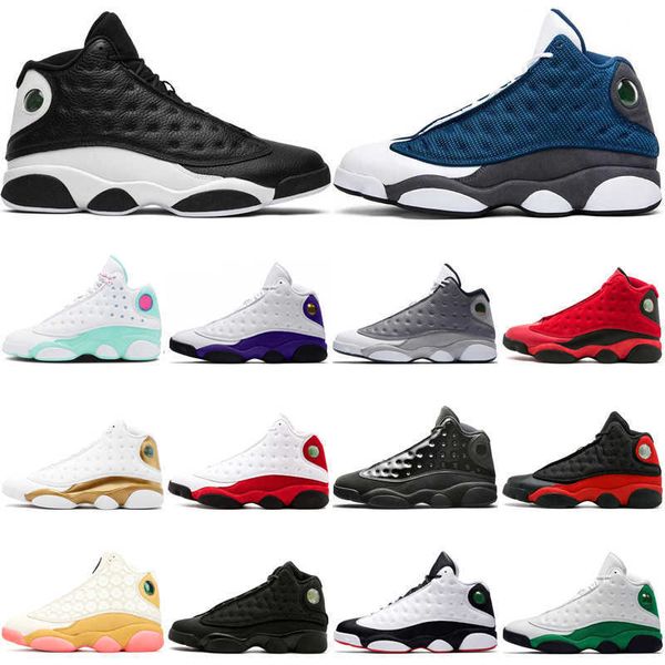 

new 13 13s flint lucky green men womens jumpman basketball shoes aurora green reverse he got game playground mens trainers sports sneakers, Black