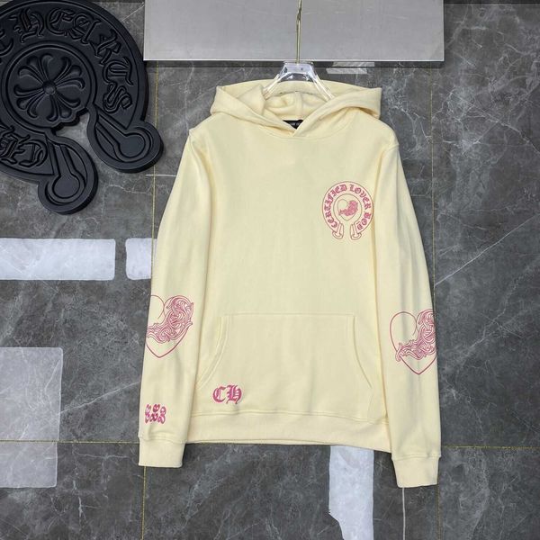 

luxury hooded sweatshirt chromes heartss designer pullover drake branded hoodie women's coat men's autumn famous brand coat loose, Black