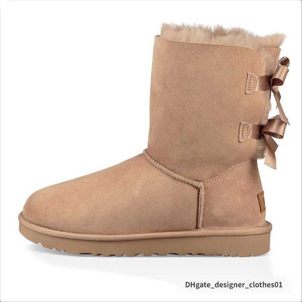 

designer aus warm snow boots women shoes classic sneakers ankle bailey bow ii chestnut short black grey booties outdoor winter boot yz