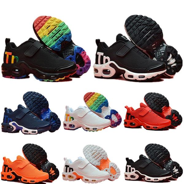 

kids tn plus sports running shoes 2021 children boys girls trainers classic outdoor toddler sneakers 28-352604, Black