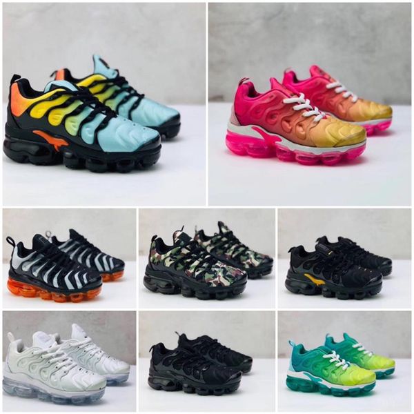 

tn plus game royal orange usa tangerine mint grape volt hyper violet boys trainers running shoes girls sports sneaker312s, Black