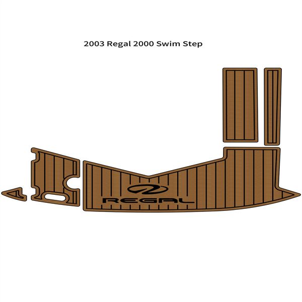 

2003 re-gal 2000 swim platform step pad boat eva foam faux teak deck floor mat