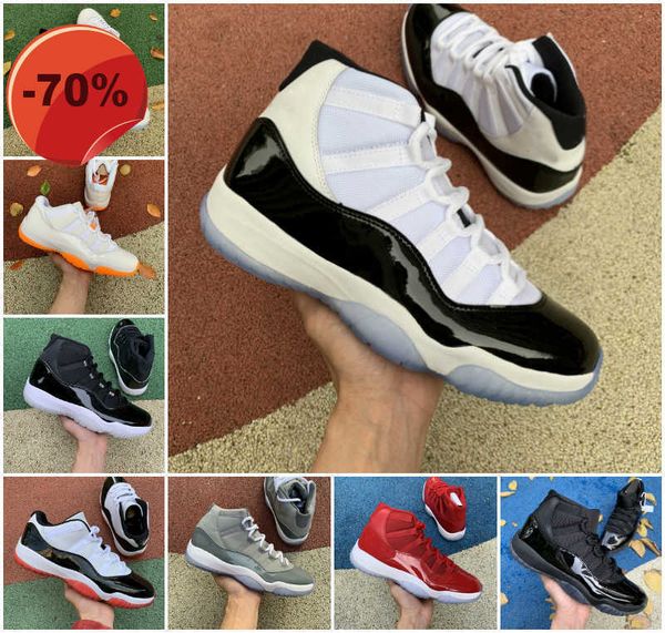 

basketball shoes trainer sneakers blue easter concord low columbia white jumpman jubilee pantone bred 11 11s high 25th anniversary space jam, Black