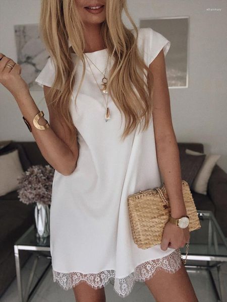 

hoodies 2022 casual summer loose beach lace sleeveless slim chiffon white, Black