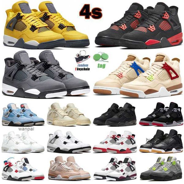 

2023 og 4s basketball shoes men women 4 red thunder wild things university blue cool grey sail mushroom black cat mens trainers sport sneake