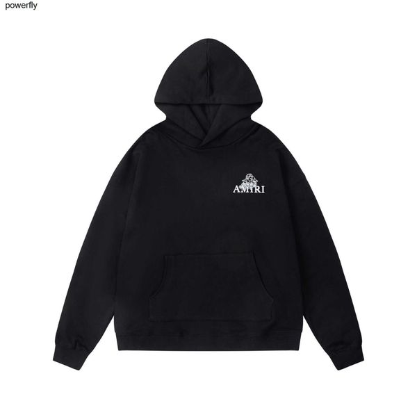

men's hoodies sweatshirts designer mairs new cupid steel print lane fashion streetwear hoodie, Black
