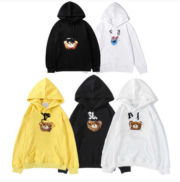 

764 the luxurious personality men and women hoodies pullovers brand luxury designer hoodie sportswear sweatshirt fashion, Black