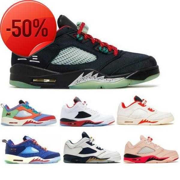 

jumpman 5 low 2022 basketball shoes sneakers 5s lows jade doernbecher girls that hoop black fire red chinese new year men women designer