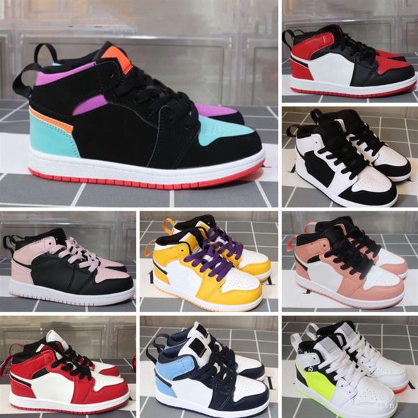 

children shoes 1 baby store kids basketball sneakers whole lowly girls boys loves gift size 26-35202u, Black