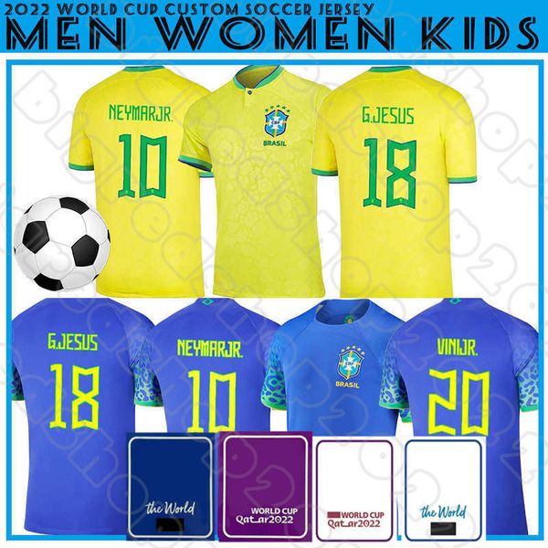 

2022 fsan player brasil soccer jersey camiseta de futbol maillot foot paqueta neres coutinho firmino jesus marcelo pele 21 22 23 brazils foo, Black;yellow
