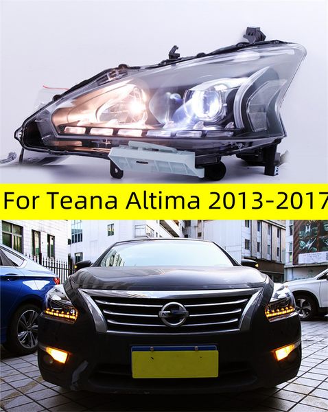 

car styling headlights for nissan teana altima led headlight 20 13-20 17 drl hid option head lamp angel eye beam accessories