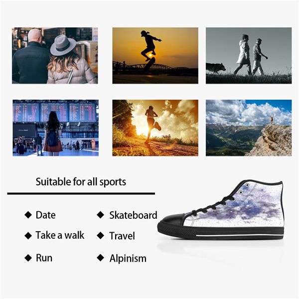 

men women diy custom shoes low canvas skateboard sneakers triple black customization uv printing sports sneakers 535