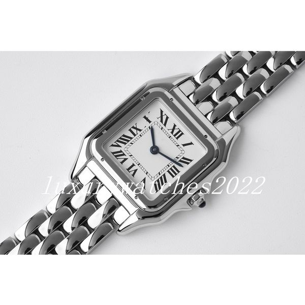 

4 colors women watches 27x37mm white dial gold/silver stainless steel quartz lady watch elegant wristwatch montre de luxe festival gift, Slivery;brown