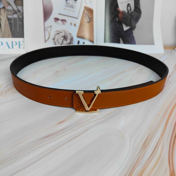 

fashion luxury designer belt classic letter smooth buckle men women leather waistband high-quality dress decorative thin belts, Black;brown