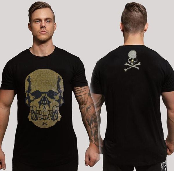 

designer rhinestone t shirt for holiday high end men slim fit tee, White;black